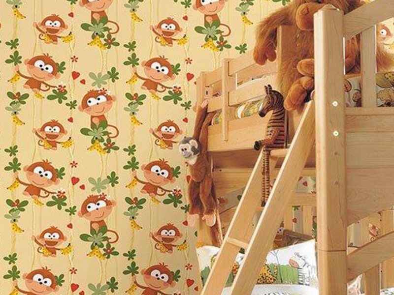 Papel Tapiz Monos Animados Hambiente