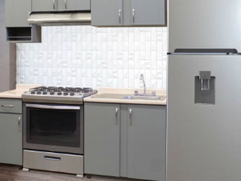 Mueble cocina color fresno México