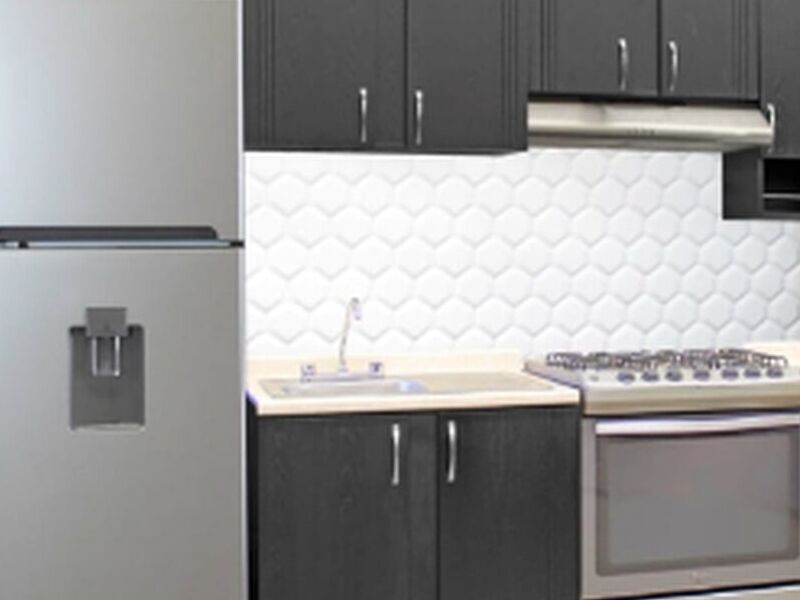 Mueble cocina color chocolate México