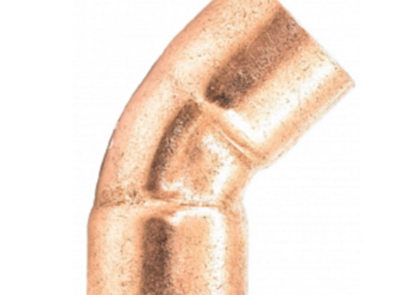 TUBERIA TIPO CODO 45 COBRE 13 MM MEX
