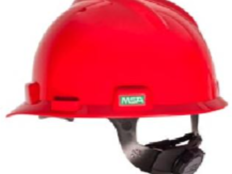 Casco de protección rojo CDMX 
