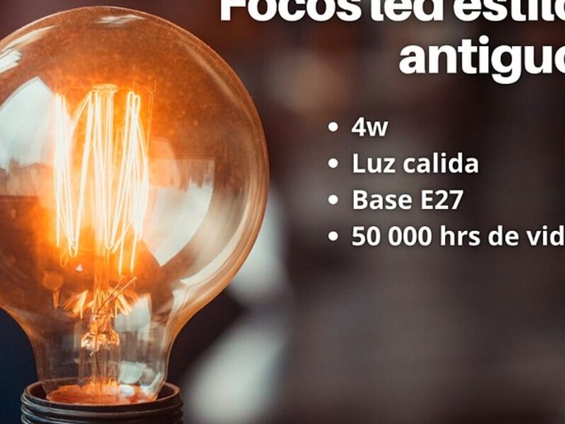 Foco Led Estilo Antiguo Mazatlán