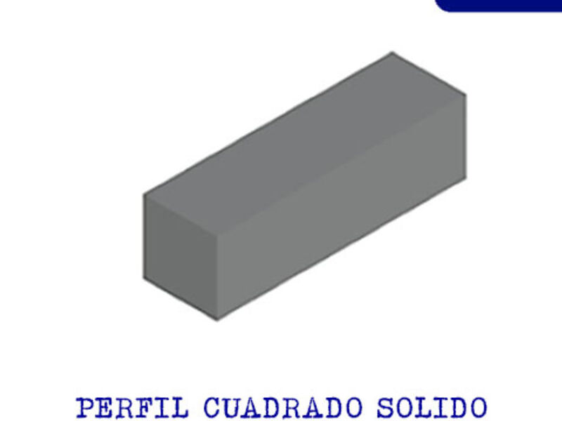 Perfil Estructural Cuadrado Solido Minatitlan 