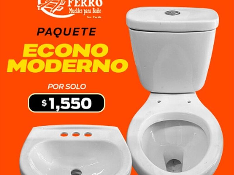 Inodoro moderno blanco