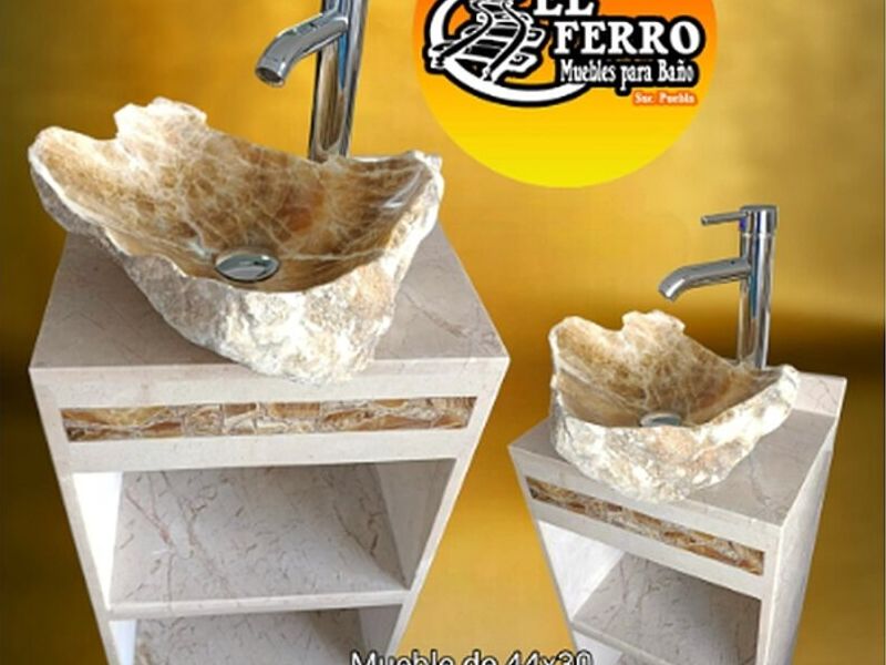 Mueble lavabo sobrepuesto baño