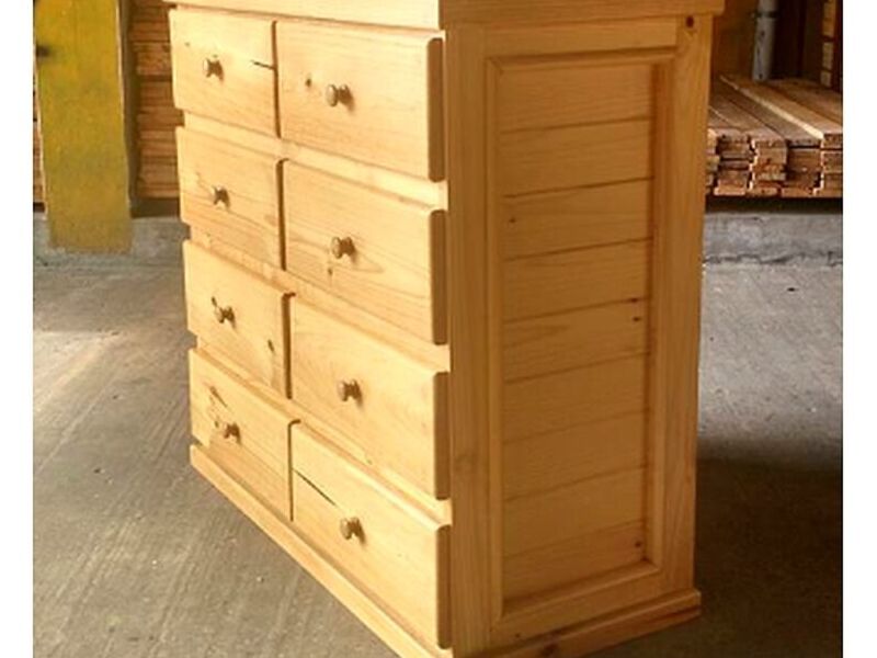 Cajonera color natural  8 cajones 