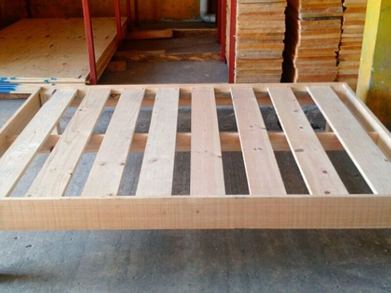 Base cama individual madera