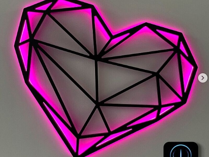 Cuadro Corazón Led México