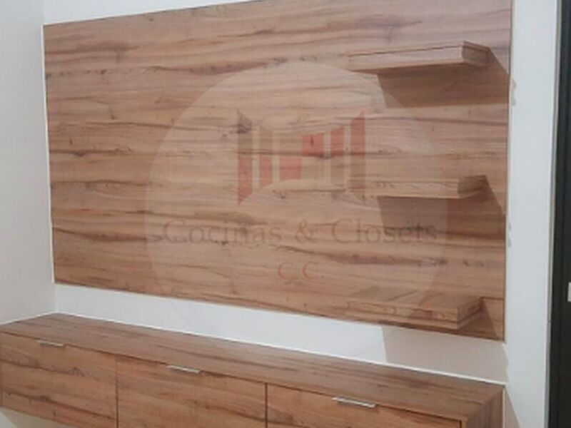 Centro entretenimiento mueble madera