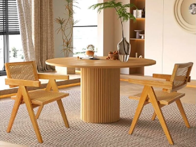 Mesa comedor redondo madera