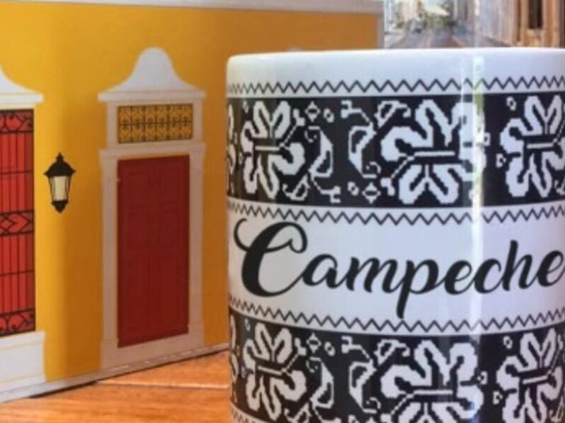 Taza Decorativa Campeche México 