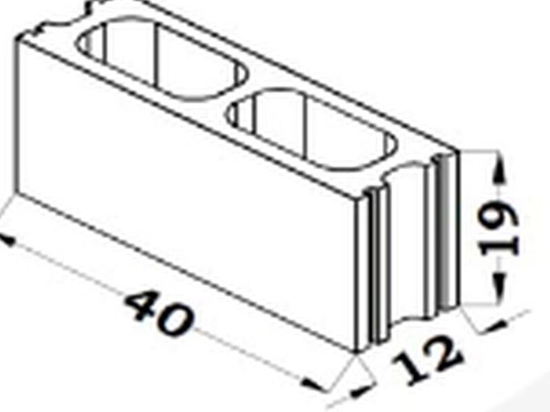 Bloque 12x20x40 Mexico 