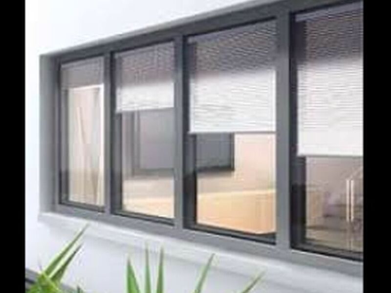 Ventana negra vidrio templado Mexico