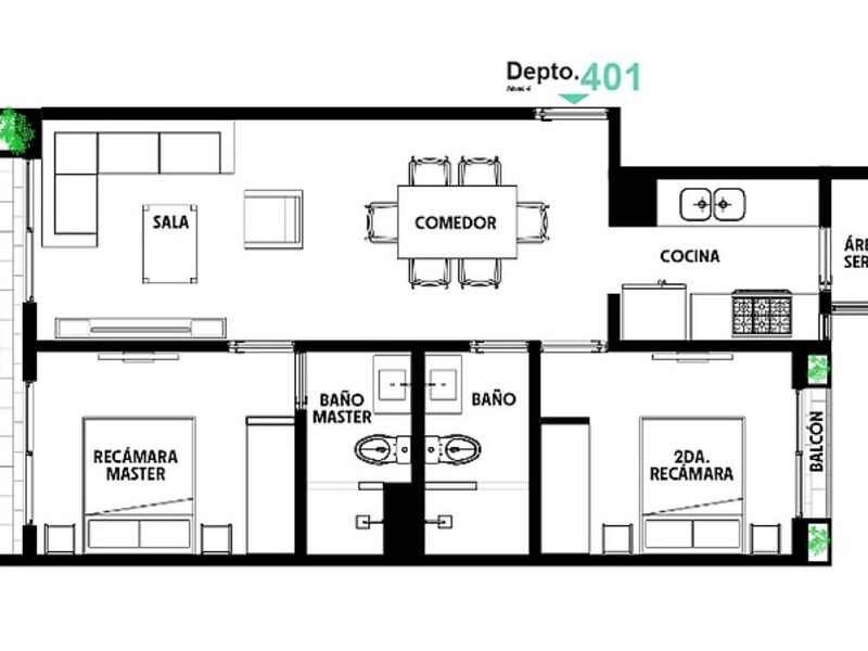 Venta de Departamentos en RÍO PÁNUCO 62
