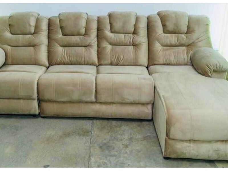 Sofá esquinero beige México 