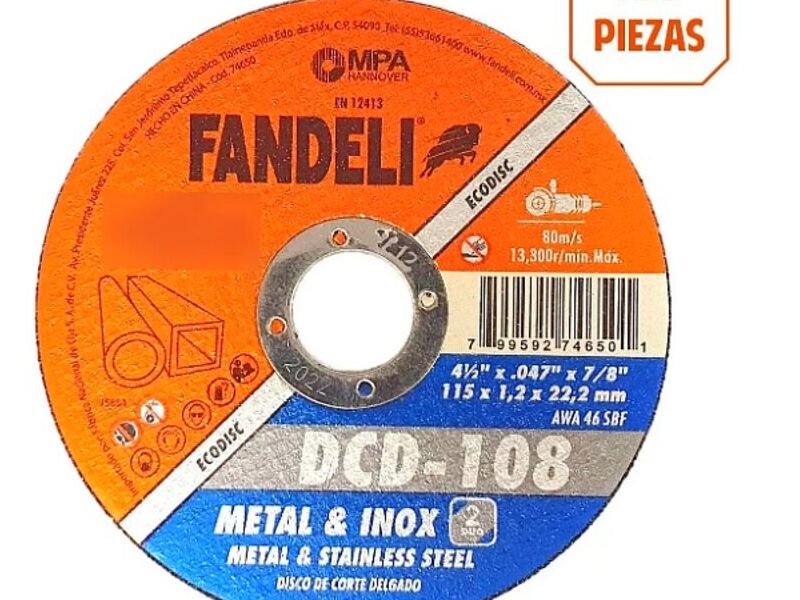 Disco Corte Preciso Fandeli Chihuahua México 