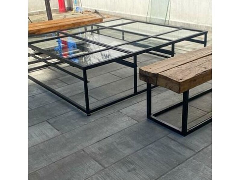 Mesa de centro de sala de vidrio México