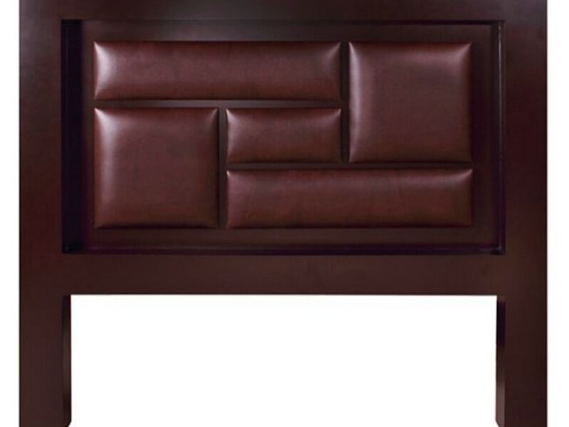 Cabecera de madera y cuero México