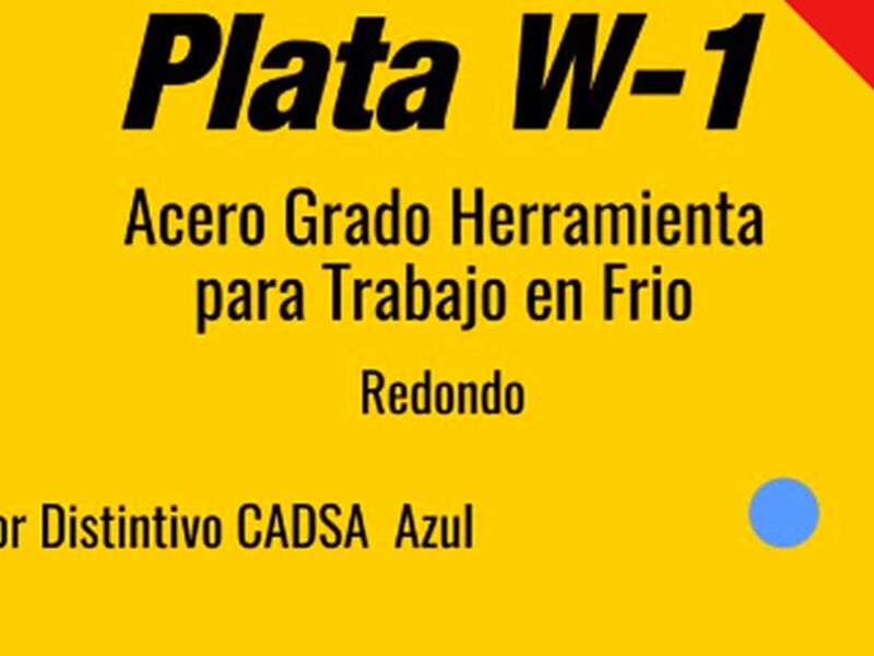PLATA W-1 Acero México 