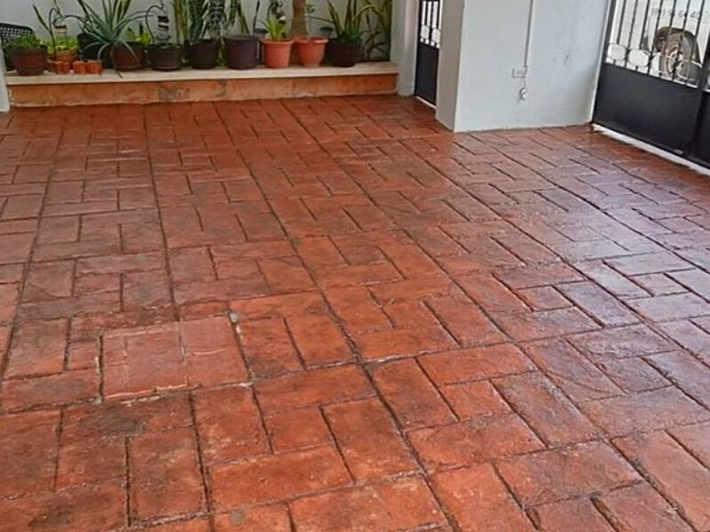 Limpieza piso ladrillo Mérida