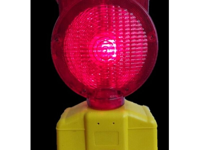 Lampara roja vial Mexico