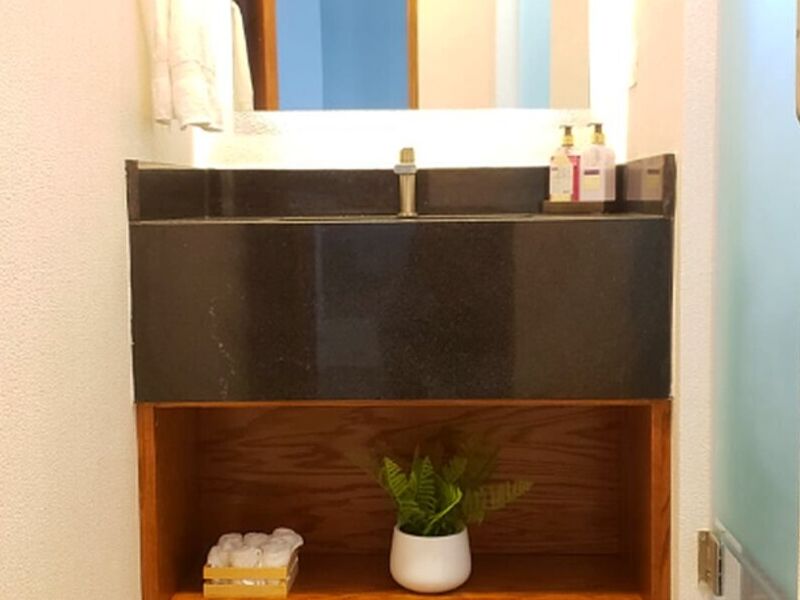 Mueble lavaneta chapa encino