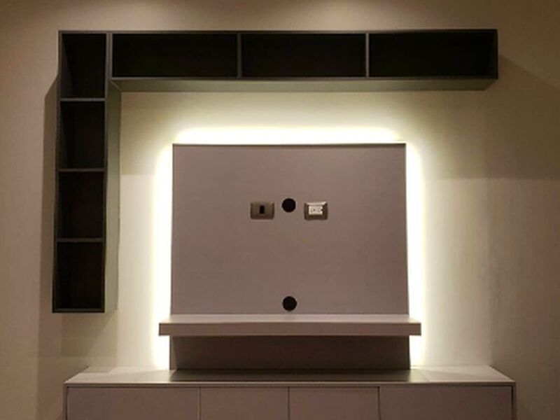 Mueble soporte televisión flotado