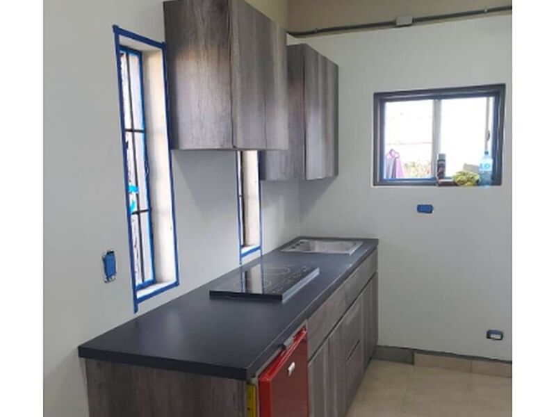 Muebles cocina madera chocolate