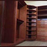 Rojo cocinas y closets