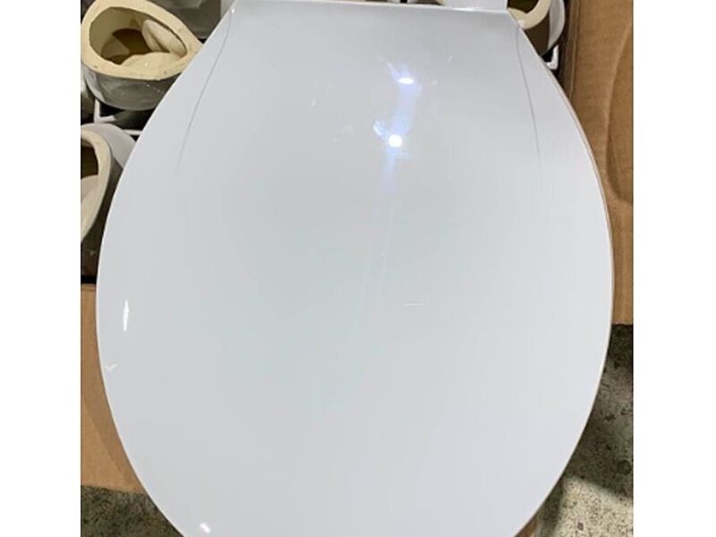 Tapa asiento redondo inodoro blanco