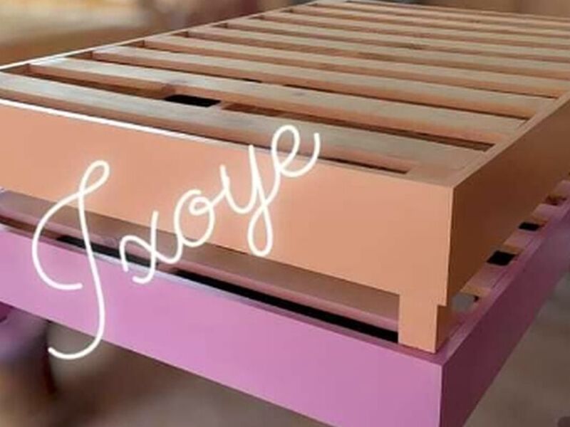 Base cama madera