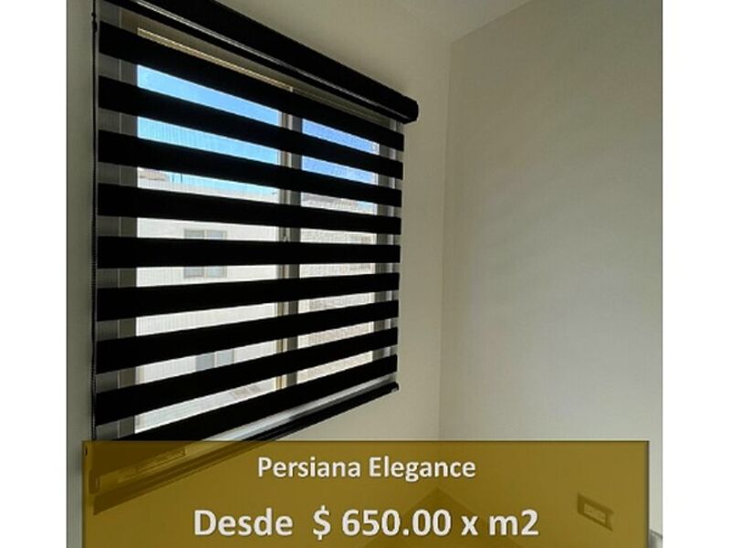 Persianas elegance negro Mexico