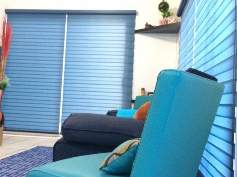 Cortina Sheer Elegant Azul Tuxpan