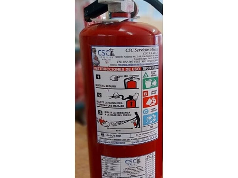 Extintor PQS México
