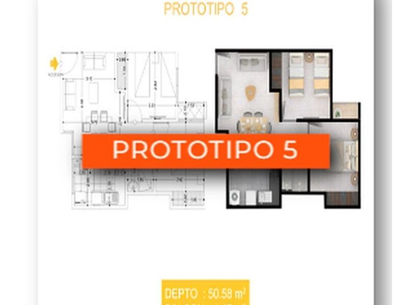 Venta de departamento T5 Parque Churubusco