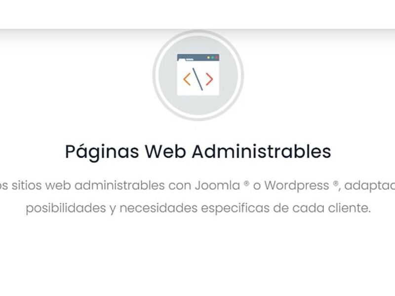 Páginas web administrables Mérida 