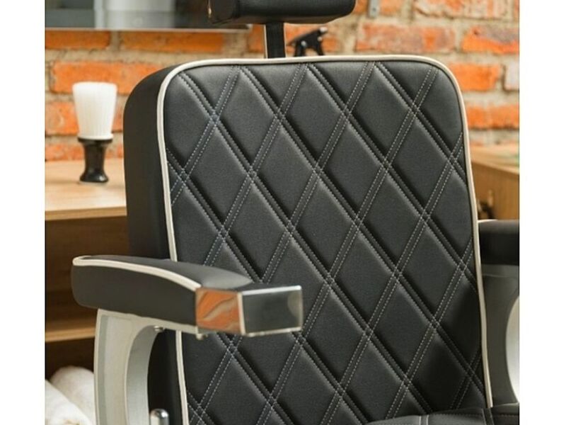 Silla de Peluquería Negra Cuero Mexico