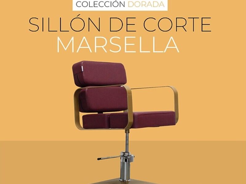 Silla de Peluquería Rojo Vino Mexico