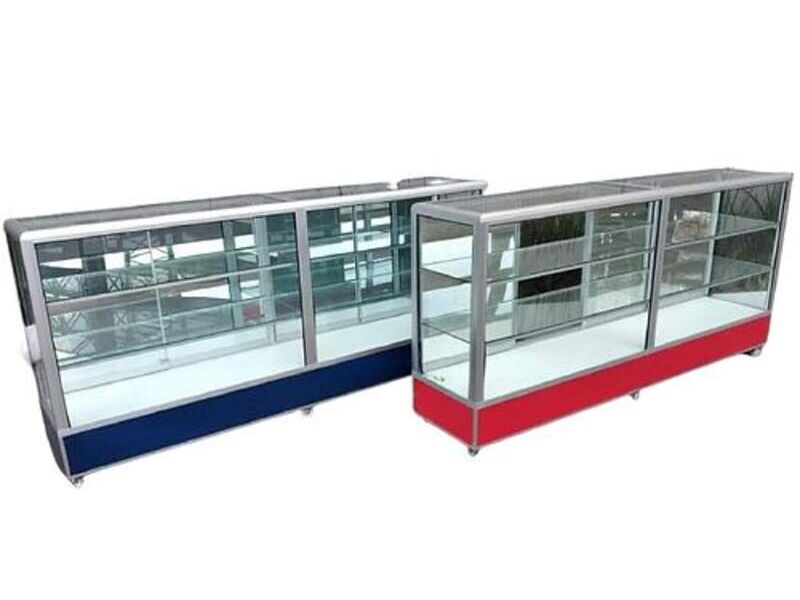 Vitrina exhibidora aluminio 2.00x40 México