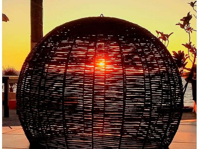 Lampara de Tul Esférica Colgante Mexico