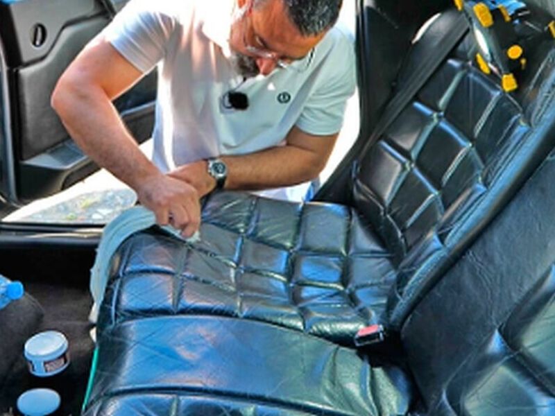 Limpieza de Interior de autos en piel Guasave