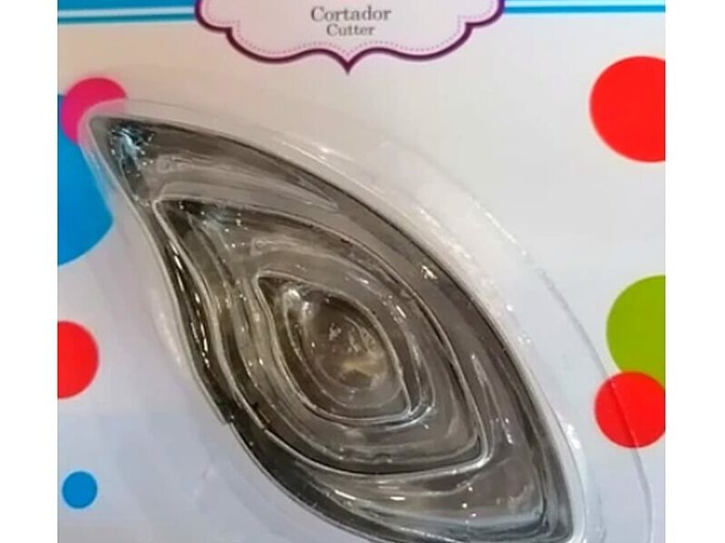 Cortador galleta hojas varios