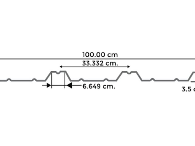 Lámina Acanalada  RN 100/35 mexico 