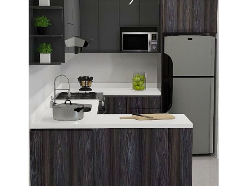 Mueble de Cocina Café Pardo México