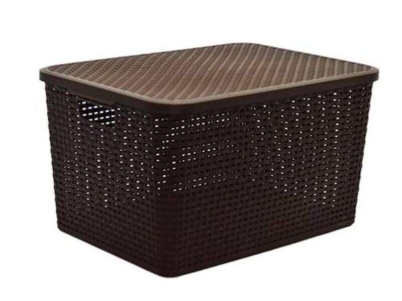 canasta rattan grande