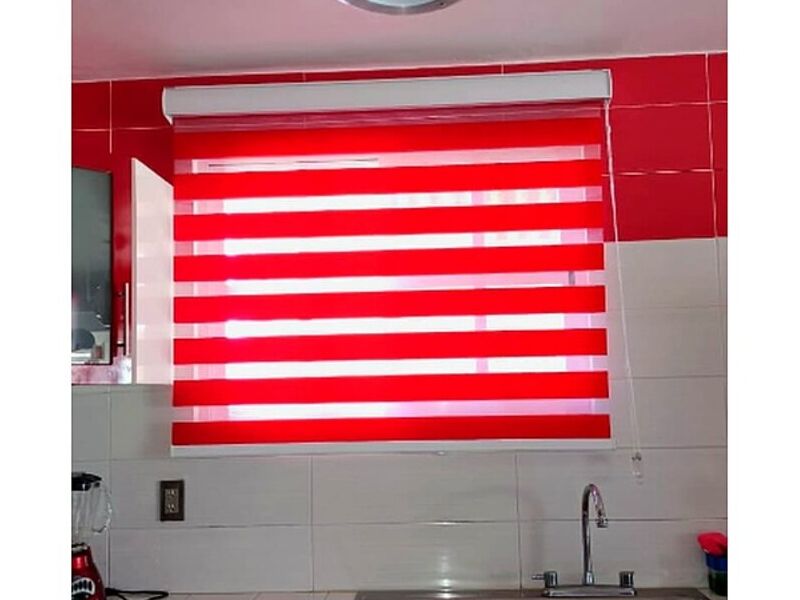 Persianas sheer elegance rojo 