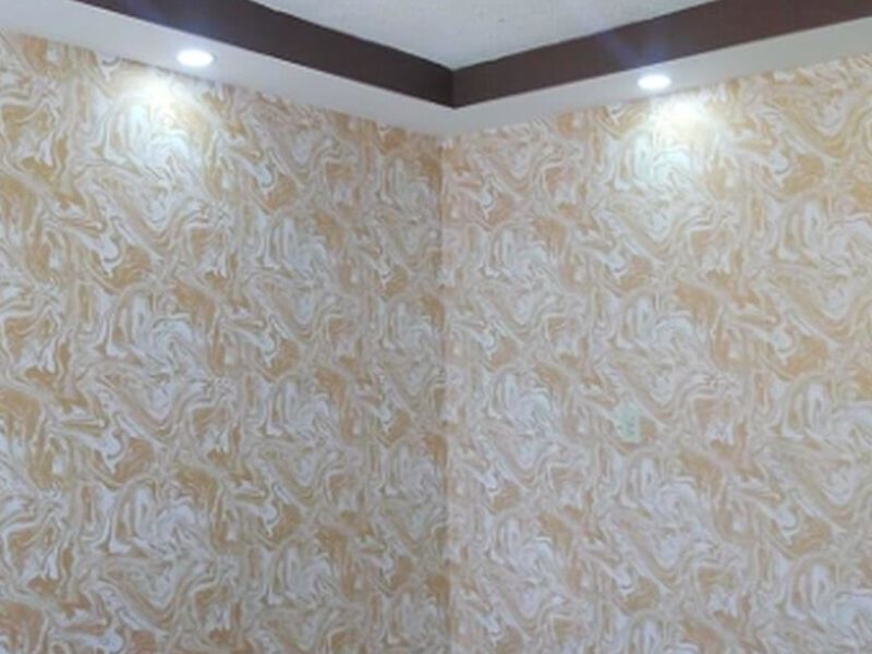 Papel tapiz decorativo amarillo