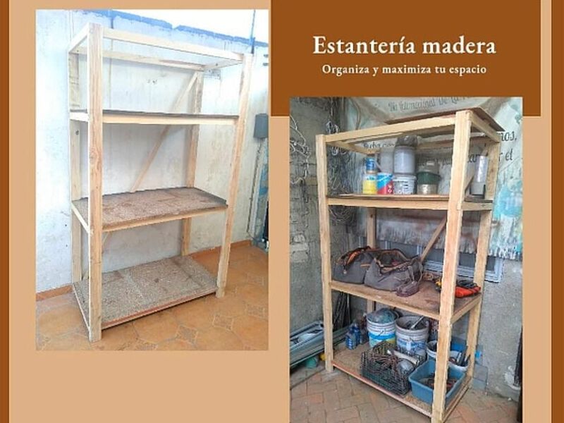ESTANTERIA DE MADERA MEXICO