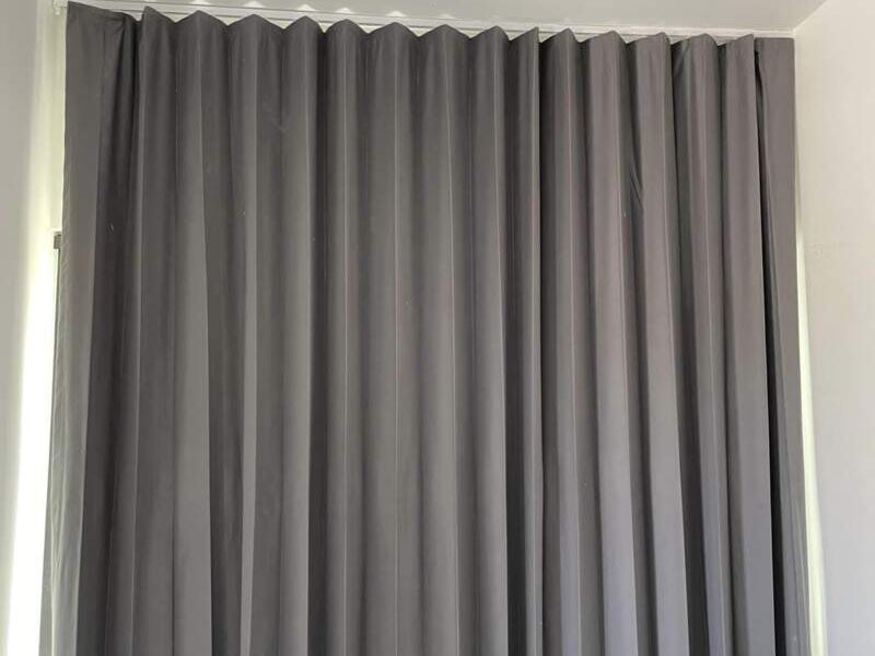 Cortina Gris Sala Tulum