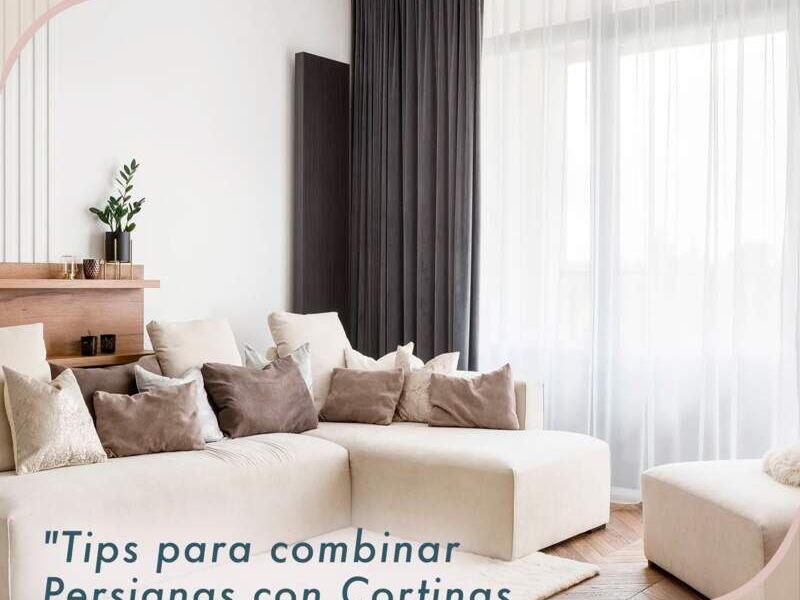 Juego Cortina Blackout Blanco Gris tulum